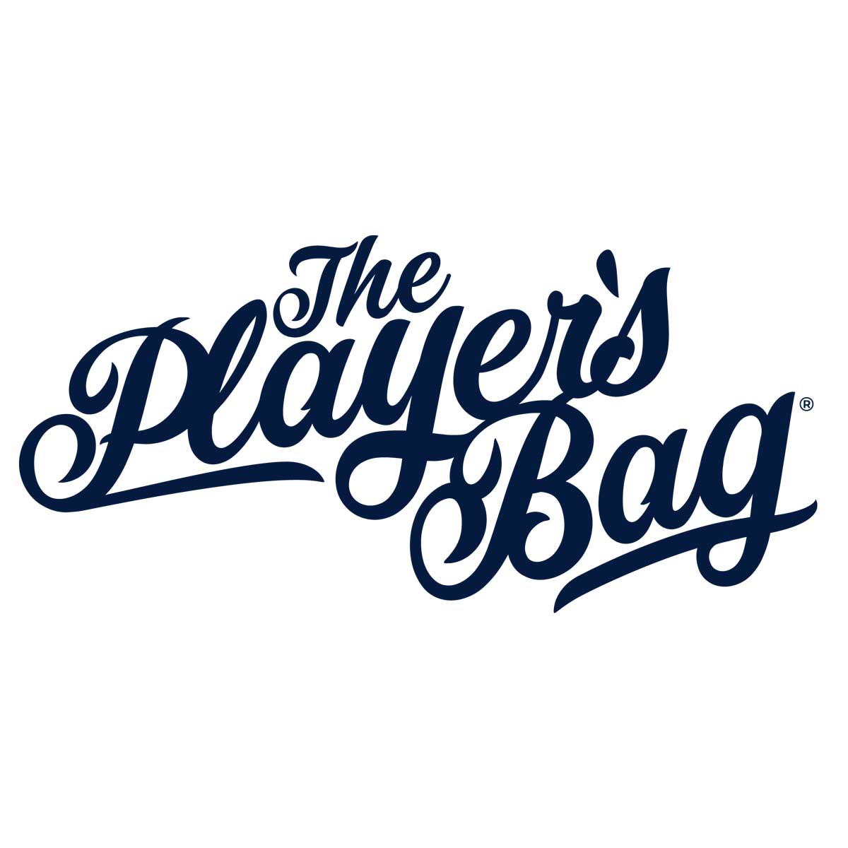 "The Player's Bag" Logo dunkelblau